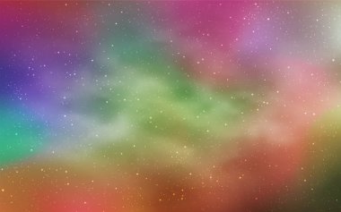 Gökada yıldız ile çok renkli vektör arka plan ışık. Glitter soyut illüstrasyon renkli kozmik yıldız ile. Desen Astroloji Web siteleri için.