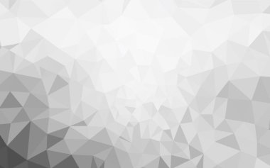 Işık gri vektör üçgen mozaik kapak. Tamamen yeni bir renk illüstrasyon poligonal bir tarzda. Afiş için tamamen yeni şablon.