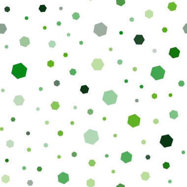 Koyu yeşil, sarı altıgen şekillerle sorunsuz düzen vektör. Beyaz zemin üzerinde renkli altıgen yanarak bahislerin doğru. Desen-ebilmek var olmak kullanılmış için açılış sayfaları.