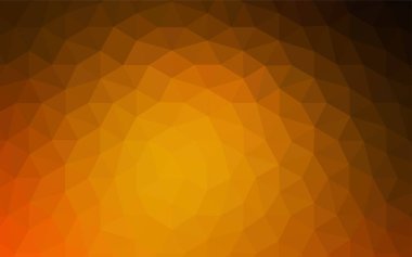 Koyu turuncu vektör zemin Çokgen. Renkli resimde gradyan ile poligonal tarzı. Desen için bir marka kitabın zemin.