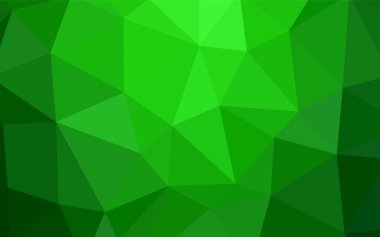 Işık yeşil vektör soyut mozaik desen. Gradyan ile zarif parlak poligonal illüstrasyon. İş tasarımınız için yeni stil.