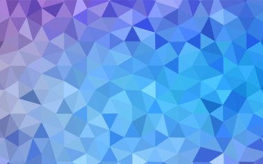 Hafif pembe, mavi vektör soyut mozaik arka plan. Renkli resimde üçgenler ile soyut tarzda. Cep telefonu arka plan için şablon.