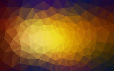 Üçgen düzen parlayan koyu çok renkli vektör. Üçgen geometrik örnek gradyan ile. İş tasarımınız için yeni stil.