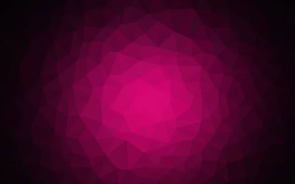 暗いピンク ベクトル三角形モザイク カバー 三角形のハーフトーン スタイルで創造的な図は あなたのバナーの完全に新しいテンプレート — ストックベクタ