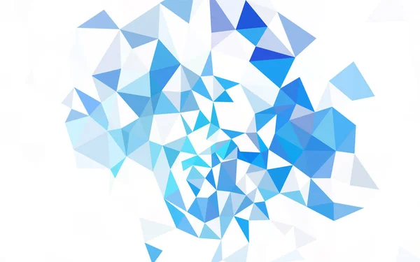 Bleu Clair Fond Polygonal Abstrait Vecteur Rouge Échantillon Géométrique Triangulaire — Image vectorielle