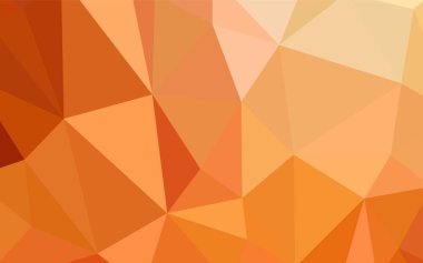 Açık kırmızı, sarı vektör düşük polimerli doku. Üçgenli modern soyut çizim. Web siteniz için çokgen tasarım.