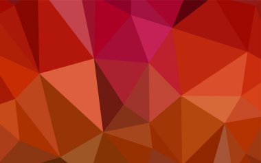 Işık kırmızı vektör soyut poligonal şablonu. Tamamen yeni bir renk illüstrasyon poligonal bir tarzda. Tasarımınız için üçgen desen.