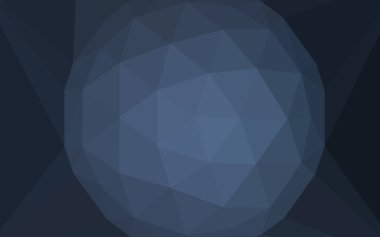 Koyu mavi bir elmas ile poligonal arka plan vektör. Çokgen şekilleri ile bir örnek. Afiş için tamamen yeni şablon.