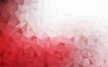 Işık kırmızı vektör Çokgen soyut düzeni. Geometrik şekil gradyan ile Origami tarzında. Tasarımınız için üçgen desen.