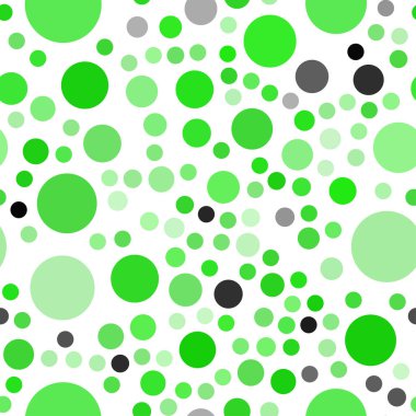 Işık yeşil vektör daireler ile sorunsuz şablonu. İllüstrasyon renkli soyut daireler parlayan ayarlanmış. Desen-ebilmek var olmak kullanılmış için fütüristik reklam, kitapçıklar.