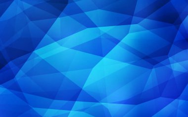 Hafif mavi vektör Çokgen arka plan. Glitter soyut resim zarif bir üçgen ile. İş tasarımınız için yeni stil.