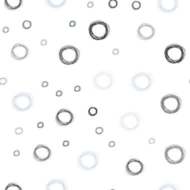 Koyu mavi daireler ile sorunsuz şablon vektör. Renkli gradyan ile arka plan üzerinde bulanık kabarcıklar. Reklam, poster, afiş, Web sitenizin için yeni tasarım.