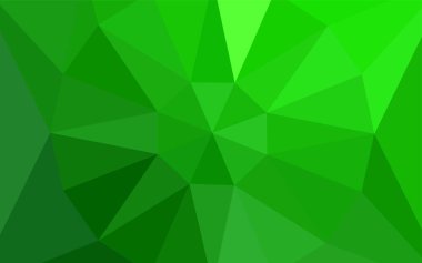 Işık yeşil vektör degrade üçgenler doku bir mücevher bir merkezi ile. Çokgen şekilleri ile bir örnek. Marka kitap için yeni şablon.