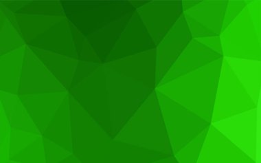 Işık yeşil vektör düşük poli kapak. Üçgenler ile renkli soyut resimde. Desen için bir marka kitabın zemin.