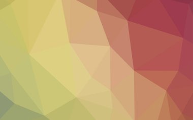 Açık yeşil, kırmızı vektör soyut mozaik zemin. Üçgen geometrik örnek gradyan ile. Tamamen yeni bir tasarım sizin broşürü.