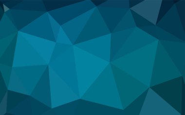 Koyu mavi vektör zemin Çokgen. Geometrik şekil gradyan ile Origami tarzında. Tasarımınız için üçgen desen.