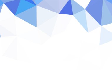 Hafif mavi vektör Çokgen arka plan. Noktalı resim stili üçgenler ile yaratıcı çizimde. Desen için bir marka kitabın zemin.