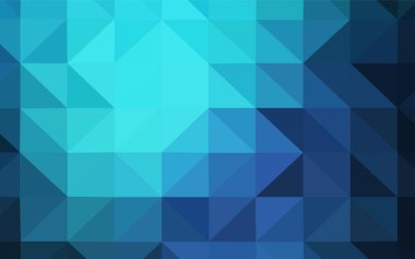 Koyu mavi soyut poligonal desen vektör. Poligonal illüstrasyon parlayan, hangi üçgen oluşur. İşiniz için en iyi üçgen tasarım.