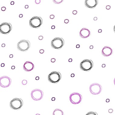 Koyu pembe daire şekilleriyle birlikte sorunsuz düzen vektör. Renkli gradyan ile arka plan üzerinde bulanık kabarcıklar. Desen-ebilmek var olmak kullanılmış için güzel web siteleri.