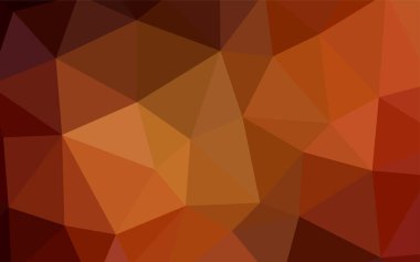 Açık Turuncu vektör eğimli şablon. Zarif üçgenleri olan soyut çizimler. Cep telefonunun arka planının şablonu.