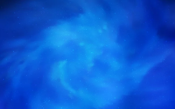 Hellblaue Vektorschablone Mit Raumsternen Leuchtend Farbige Illustration Mit Hellen Astronomischen — Stockvektor