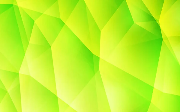 Verde Claro Vector Amarillo Brillante Diseño Triangular Una Muestra Con — Vector de stock