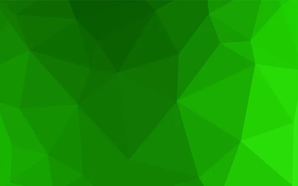 Ljus Grön Vektor Låg Poly Omslaget Färgglad Abstrakt Illustration Med — Stock vektor