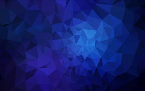 Темний Blue Векторний Багатокутник Абстрактний Фон Геометрична Ілюстрація Стилі Орігамі — стоковий вектор