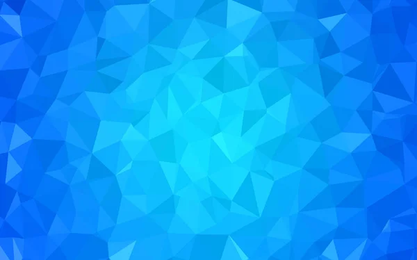 Light Blue Vector Shining Triangular Layout Geometric Illustration Origami Style — Stock Vector