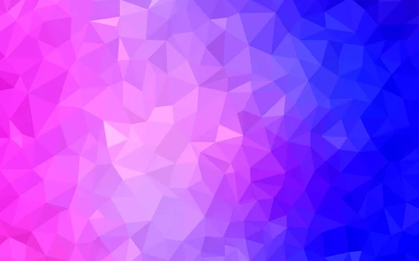 Světle Růžová Modrý Vektor Přechodu Trojúhelníky Texturu Zářící Polygonální Ilustrace — Stockový vektor