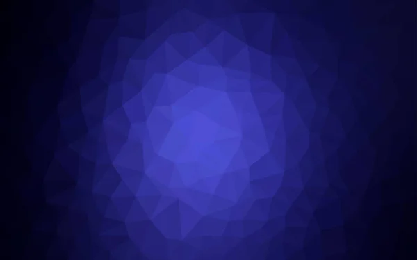 Sfondo Poligonale Blu Scuro Vettore Illustrazione Geometrica Creativa Stile Origami — Vettoriale Stock