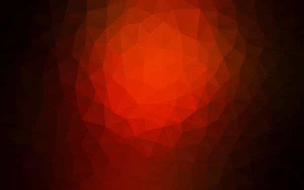 Dark Red Vector Fondo Abstracto Del Mosaico Ilustración Poligonal Brillante — Vector de stock