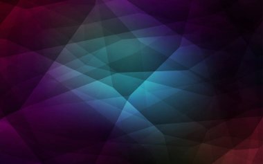 Koyu mavi soyut poligonal şablon vektör. Üçgenler ile renkli soyut resimde. İşiniz için en iyi üçgen tasarım.