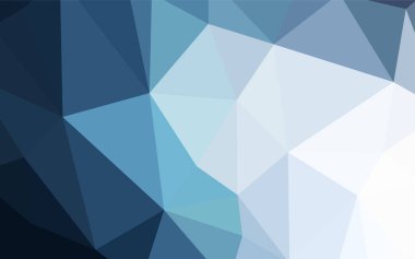 Hafif mavi vektör soyut poligonal şablonu. Glitter soyut resim zarif bir üçgen ile. Tamamen yeni bir tasarım sizin broşürü.