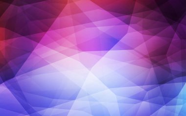 Açık mavi, kırmızı vektör poligonal arka plan. Renkli resimde üçgenler ile soyut tarzda. Marka kitap için yeni şablon.