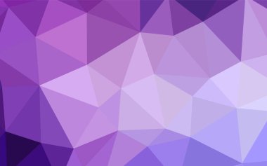 Hafif mor vektör soyut poligonal şablonu. Üçgenler ile modern soyut resim. İşiniz için en iyi üçgen tasarım.