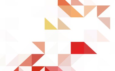 Açık yeşil, kırmızı vektör üçgen kapak parlayan. Üçgen geometrik örnek gradyan ile. Marka kitap için yeni şablon.