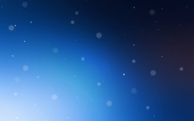 Daire şekilleri ile koyu mavi vektör düzeni. Soyut illüstrasyon renkli baloncuklar doğa tarzı ile. Desen doku duvar kağıdı olarak kullanılabilir.