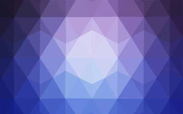 Luz Púrpura Vector Fondo Poligonal Ilustración Colores Brillantes Con Triángulos — Vector de stock
