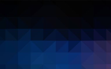Koyu mavi vektör poligonal arka plan. Geometrik şekil gradyan ile Origami tarzında. Tasarımınız için üçgen desen.