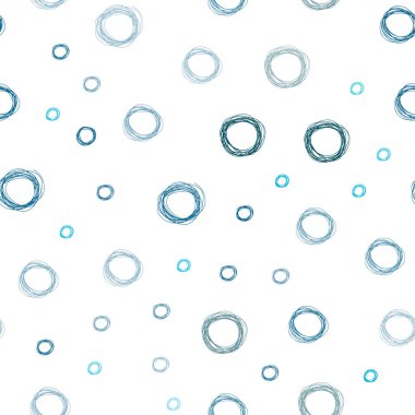 Hafif mavi vektör disklerle sorunsuz doku. Bulanık daireler doğa tarzı ile güzel renkli resimde. Reklam, poster, afiş, Web sitenizin için yeni tasarım.