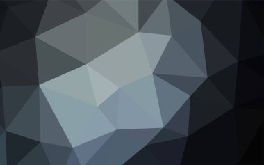 Işık gri vektör üçgen mozaik doku. Gradyan ile zarif parlak poligonal illüstrasyon. Cep telefonu arka plan için şablon.