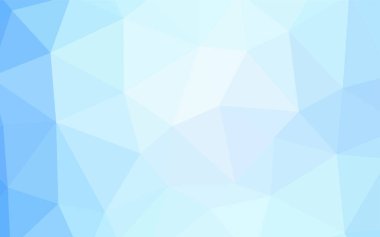 Açık mavi, kırmızı vektör poligonal model. Poligonal illüstrasyon parlayan, hangi üçgen oluşur. İş tasarımınız için yeni stil.