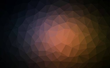 Koyu pembe, sarı degrade üçgenler şablon vektör. Renkli resimde gradyan ile poligonal tarzı. Cep telefonu arka plan için şablon.