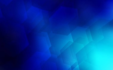 Koyu mavi vektör desen renkli altıgenler ile. Beyaz yüzey üzerinde renkli altıgenler Illustration. Desen doku duvar kağıdı için.