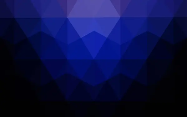 Темно Синий Векторный Многоугольный Рисунок Совершенно Новая Цветная Иллюстрация Многоугольном — стоковый вектор