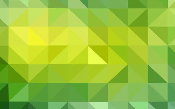 Light Green Yellow Vector Low Poly Layout Творческая Иллюстрация Полутоновом — стоковый вектор