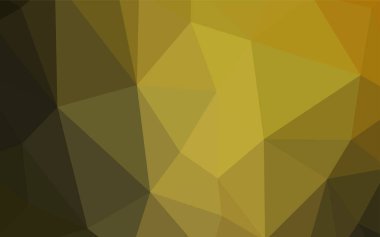 Koyu yeşil, sarı vektör düşük poli doku. Tamamen yeni bir renk illüstrasyon poligonal bir tarzda. Tasarımınız için üçgen desen.
