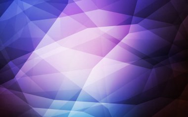 Koyu pembe, mavi soyut mozaik zemin vektör. Tamamen yeni bir renk illüstrasyon poligonal bir tarzda. Tasarımınız için üçgen desen.