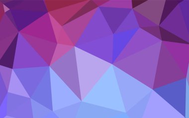 Açık mavi, kırmızı vektör soyut mozaik zemin. Çokgen şekilleri ile bir örnek. Web siteniz için yeni bir doku.